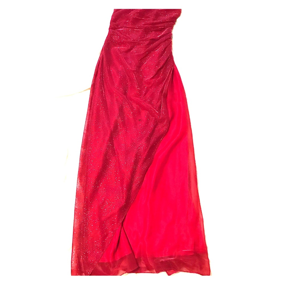 Red Long pageant dress